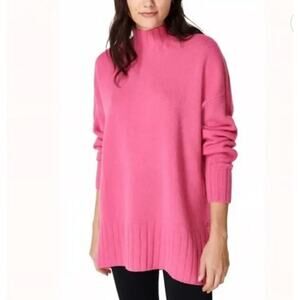 Sweaty Betty Hot Pink Wool Tunic Sweater Dress